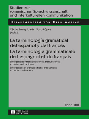 cover image of La terminología gramatical del español y del francés- La terminologie grammaticale de lespagnol et du français